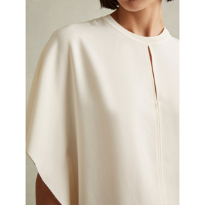 REISS TANIA Draped Sleeve Top